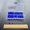 Chengmu Sapphire Blue Rondelle Glass Beads for Jewelry Making, Faceted