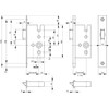 Tubular Mortice Latch Bolt DIN R / L 55 MM