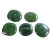 Nephrite (Jade) Disc Stone, Worry Stone Pocket Stone, High-Quality Gemstone