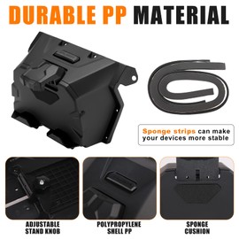 XATVXUTV Electric Device Tablet Holder for Honda Talon 1000R 1000X 1000X-4 (2022-2025), Phone/GPS Mount with Extra Storage Box, Anti-Vibration, Adjustable, Anti-Slip UTV Storage Mount for Off-Road