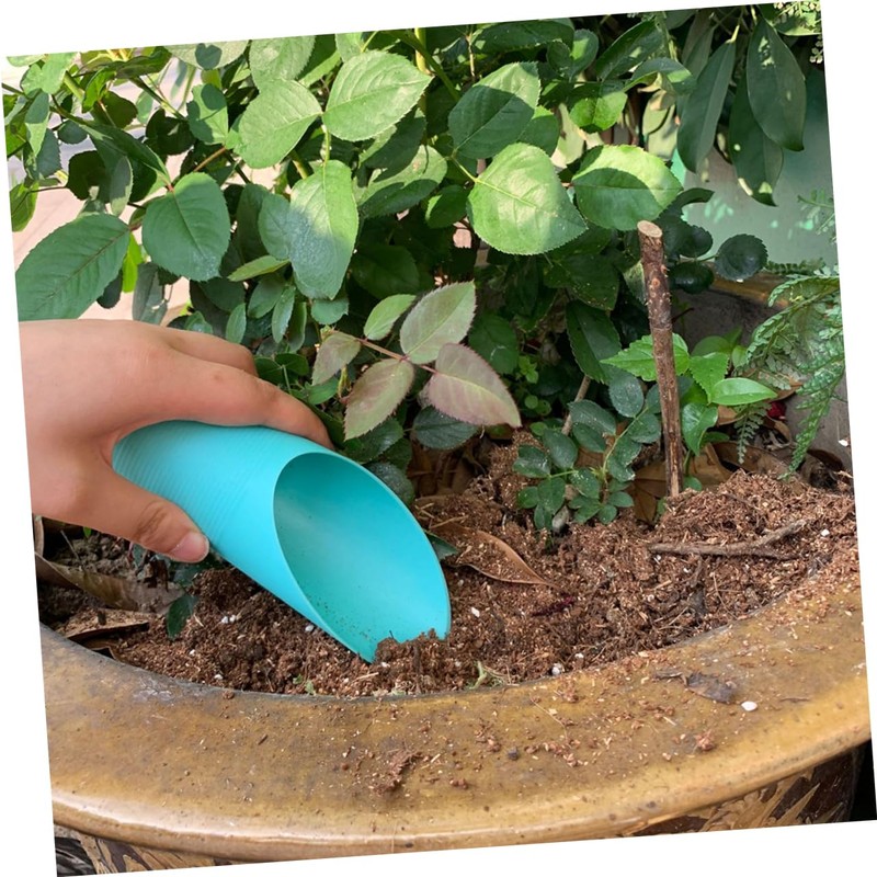 IWOWHERO 1set Durable Plastic Soil Scoops for Gardening Ergonomic Handheld