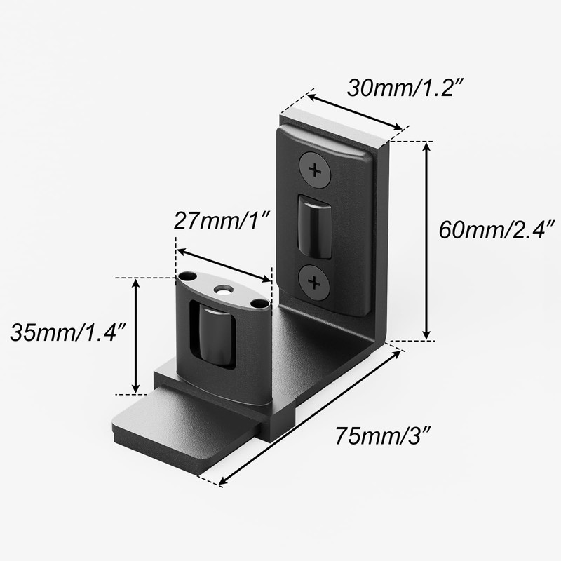 AONAYIOA Wall/Door Adjustable Floor Rails, Sliding Door Sliding Door Floor