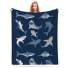 Shark Blanket Soft Warm Shark Throw Blanket for Couch Lightweight