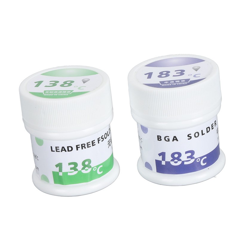 Electronic Chip Solder Paste 50gx2 138℃ and 183℃ Multifunctional Soldering