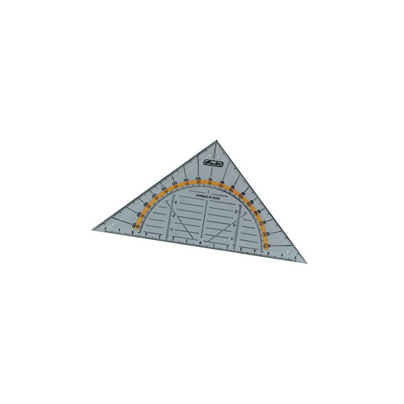 Herlitz Geometry Triangle, Large, with Handle