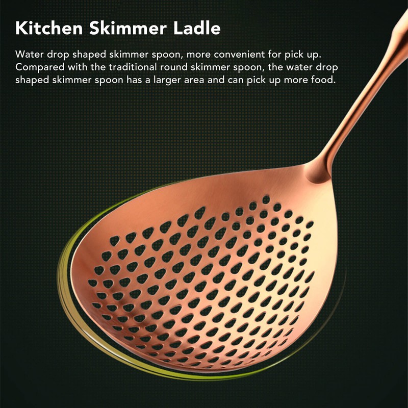 Skimmer Ladle 304 Stainless Steel Food Grade Long Handle Large
