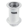 McAlpine BSW2 1.25" White Plastic Basin Waste - Backnut Model