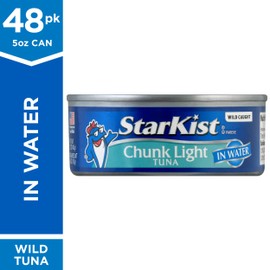 StarKist Chunk Light Tuna in Water, 5 oz Can, Pack of 48