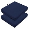 2Pcs Stadium Seat Cushions, Extra Thick 3.15" High-Density Foam Bleacher