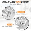 YC Kitchen Measuring Cups Set 4 Piece,Stainless Steel Metal Cups