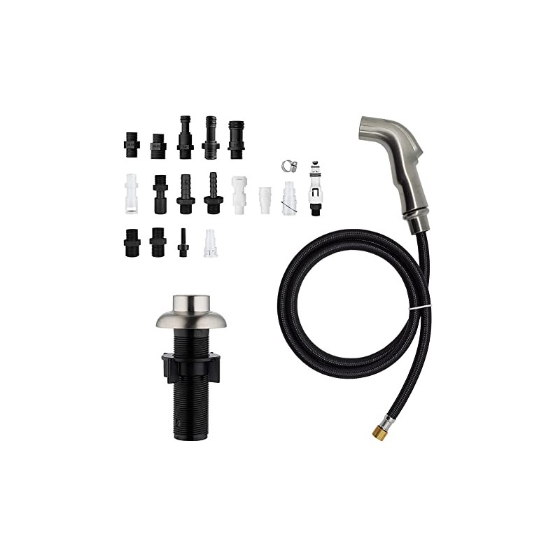 Houtingmaan Kitchen Sink Sprayer Replacement, Side Sprayer, Kitchen Sink Faucet