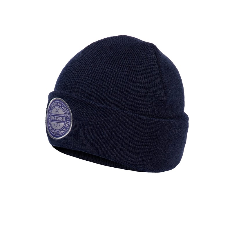 King Kerosin Men's Knitted Hat Embroidery Patch Acrylic American Legend,