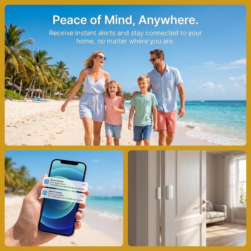 WiFi Wireless Alarm System for Home Security - 24/7 Protection