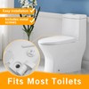White Plastic Toilet Seat Hinge Replacement with Bolts, Screws, and