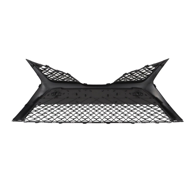 waltyotur Front Bumper Hood Grille Lower Glossy Black Mesh Style