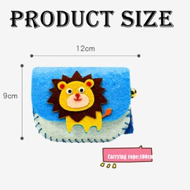 4 Pack Kids Sewing Kit, Sewing Kit for Kids, Felt Sewing Craft Kit for Kids, Handbag Sewing Kit Childrens, Fun DIY Educational Sewing Craft Gift with Sewing Tools for Girls