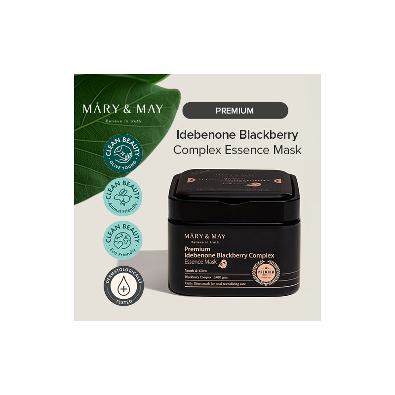 Mary&May [Mary&May]Premium Idebenon Blackberry Complex Ampoule Mask (20ea)