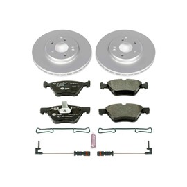 Power Stop ESK2926 Front Euro-Stop Brake Kit and 2 Front Sensor Wires For Crossfire, CLK320, CLK430, E300, E320, E, E430, SLK320 [Model Specific]