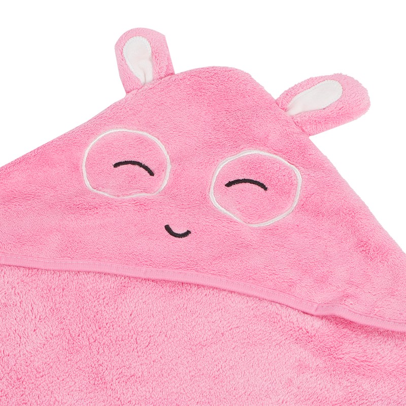 Kids Bath Towels Hooded Cartoon Bathrobe Thicken Coral Fleece Soft