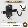 Pistol Wall Mount Rack - Adjustable Handgun Display Holder Fits