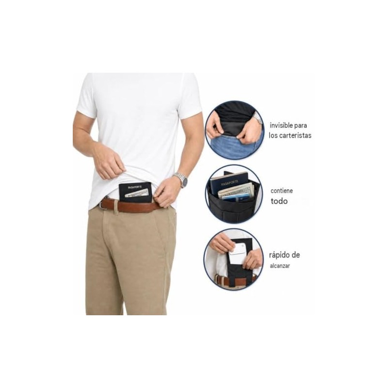 Brionly Bolsillo Oculto 3 En 1 (Negro)