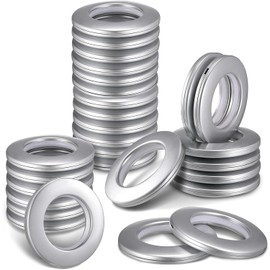 32 pieces curtain eyelet rings, eyelets for curtains, curtain rings, fabric eyelets, curtain rings, for window curtain, shower curtain, changing room, door curtains (silver)