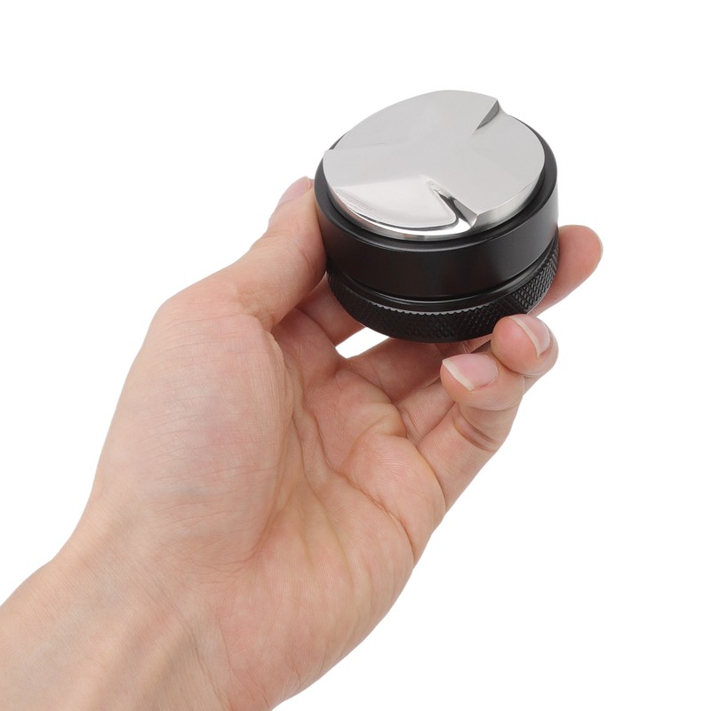 Coffee Distributor Adjustable Depth Tamper Press Hammer Distribution Tool for