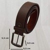 flevado Unisex Belt Leisure Business Party Belt, brown