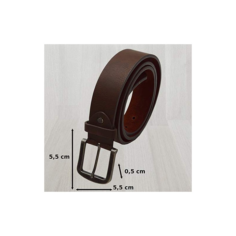 flevado Unisex Belt Leisure Business Party Belt, brown
