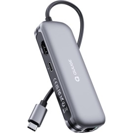 USB C Hub Multiport Adapter, 7 in 1 USB C Dock with HDMI 4K30HZ, 1Gbps Ethernet, 100W Charging, 2 USB 3.0 Port 5Gbps Data, TF/SD Card Reader USB C Dongle for MacBook, Surface Pro More