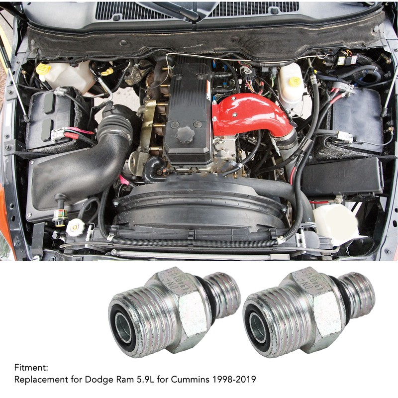2PCS Turbo Oil Feed Connectors Joint 4940183 Connector Joints Replacement