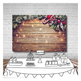 Winter Snowflake Gold Glitter Christmas Wooden Wall Holiday Photo Background 7X5ft Vinyl Xmas Party Photography Backdrops Kids Portrait Family Party Photo Studio Booth Props