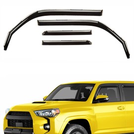 Extra Durable Window Deflectors in-Channel Window Visors Rain Guards Fit for Toyota 4Runner 2010-2024, Sun Visors, Wind Vent for Shades, Exterior Car Accessories - 4pcs. AG0877