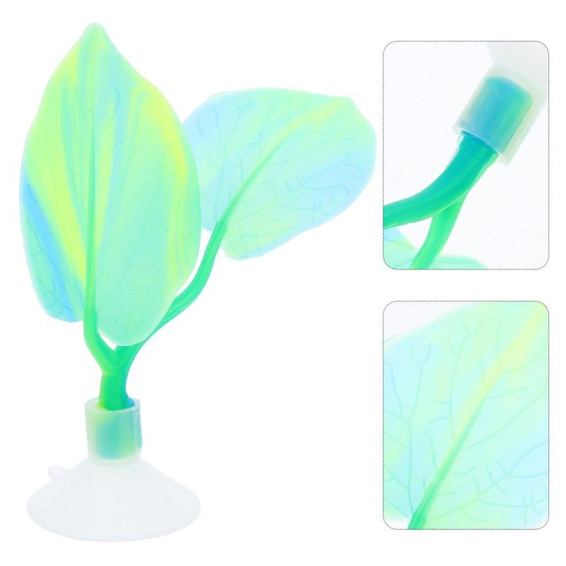 WOONEKY Betta Leaf Hammock Fish Rest Pad Double Bed for
