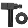 Bathroom Tap, Black Single Cold Water Tap, with Square Handle,