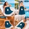 Towel Wrap for Women (S-XL), Lightweight Spa Bath Wrap Set
