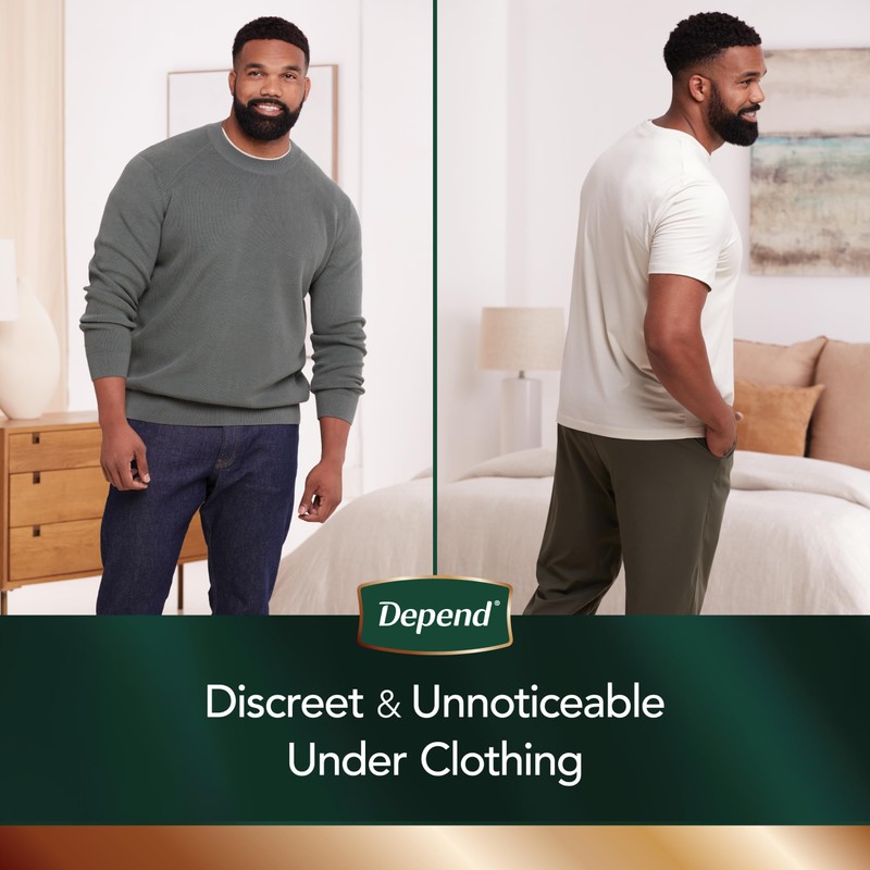Depend Real Fit Incontinence Underwear for Men, Disposable, Maximum Absorbency,
