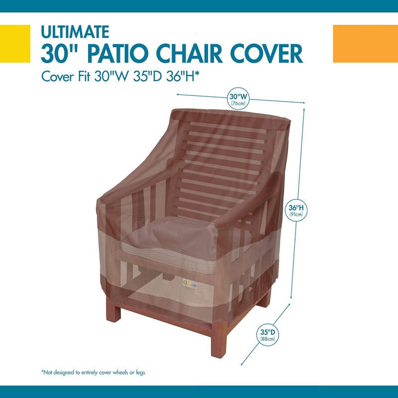 DUCKCOVERS Ultimate Waterproof Patio Lounge Chair Cover, All Weather Protection,