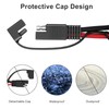Linkstyle 2pcs 10AWG SAE Battery Connector Terminal Harness, 2FT/60CM 2Pin