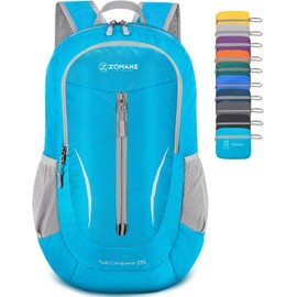ZOMAKE Ultra Lightweight Packable Backpack 25L, Foldable Hiking Backpacks Water Resistant Small Folding Daypack for Travel