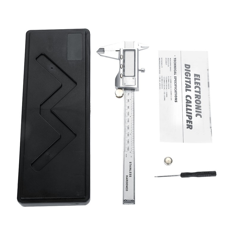 0-150mm High Accuracy Metal LCD Digital Vernier Caliper Micrometer Gauge