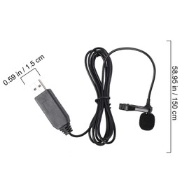 TEHAUX Clip Microphone for Professional USB Lavalier Condenser Lapel Mic Wireless Microphone Omnidirectional Computer Mic