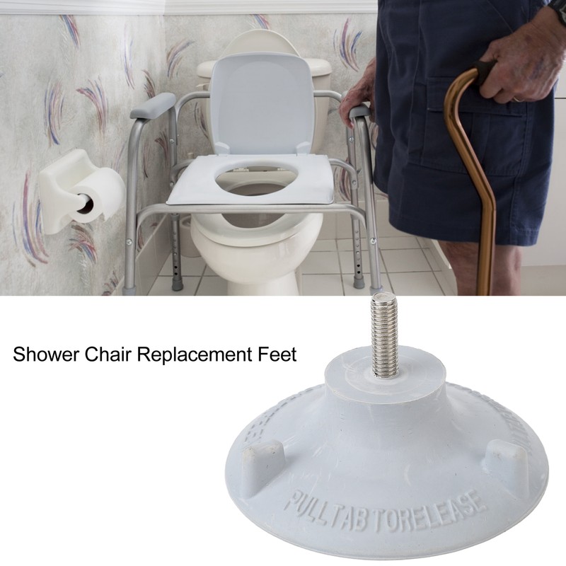 4pcs Elder Shower Chair Replacement Feet Large Suction Cups Rubber