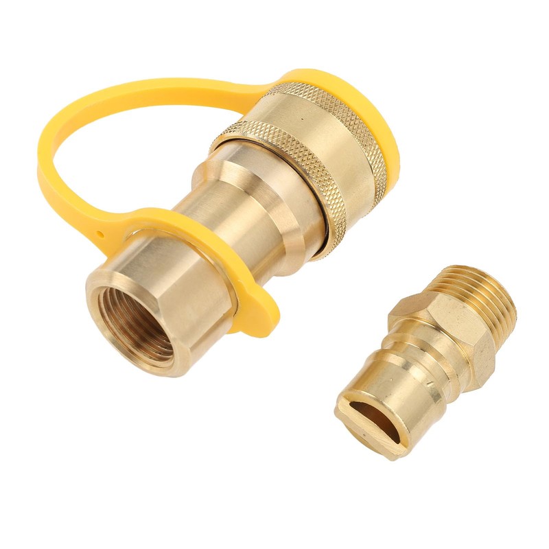 KIMISS Gas Quick Connect Adapter Kit 3 Piece Set Brass