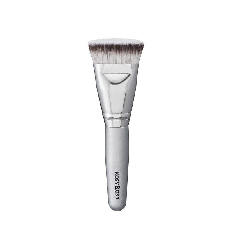 Rosie Rosa Multi-Foundation Brush [Makeup Brush for All Foundations] Silver,