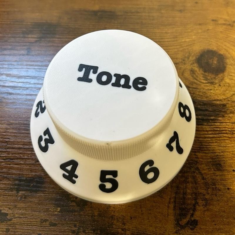 Guitar Knob Pick Holder - Desk Storage for Guitar Accessories:_White_Volume