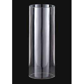B&P Lamp® 5" By 10" Mid-Century Modern Clear Cylinder Shades