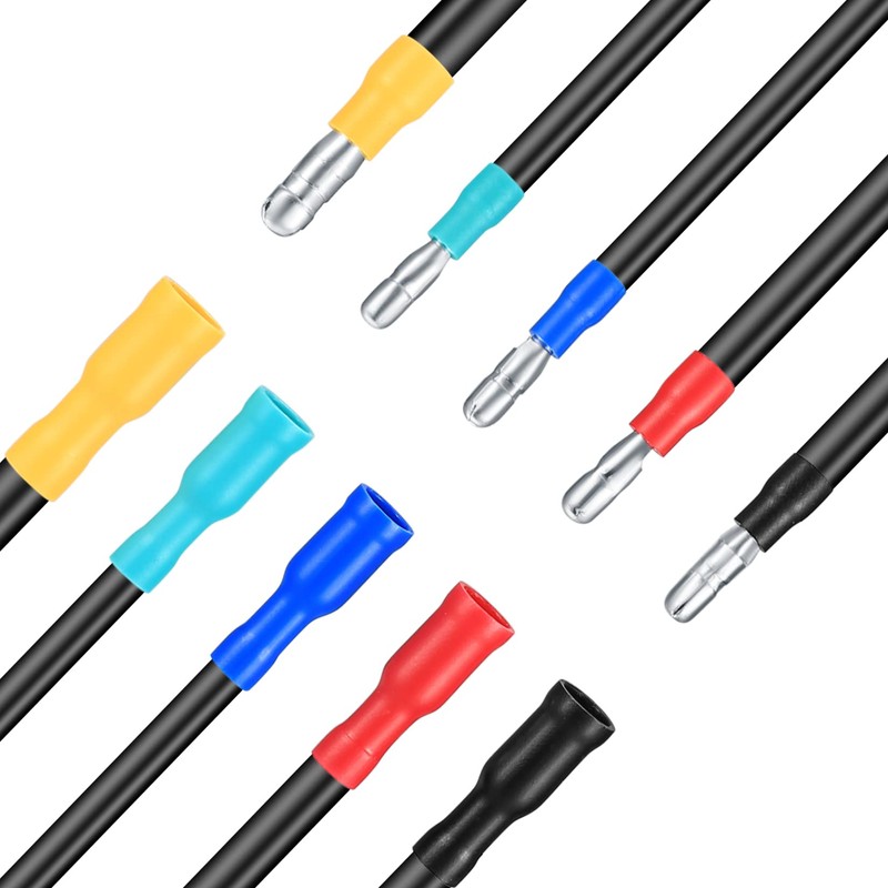 180 Piece Cable Lugs Set, Crimp Connector Assortment Kit, Electrical