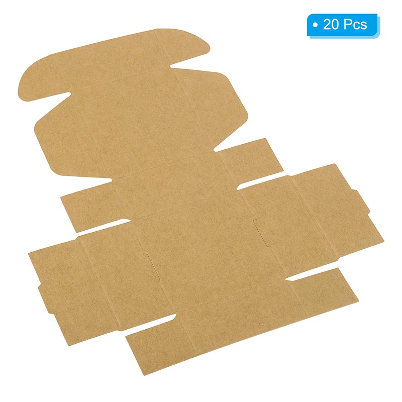 PATIKIL 2.5x2.5x1.2" Paper Soap Box, 20 Pack Homemade Soap Boxes