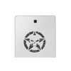 Pack of 2 US Star Stickers Retro Skull Star Stickers